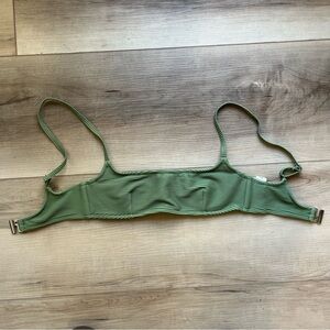 Zulu & Zephyr SIGNATURE STRIPE BRALETTE TOP - Green